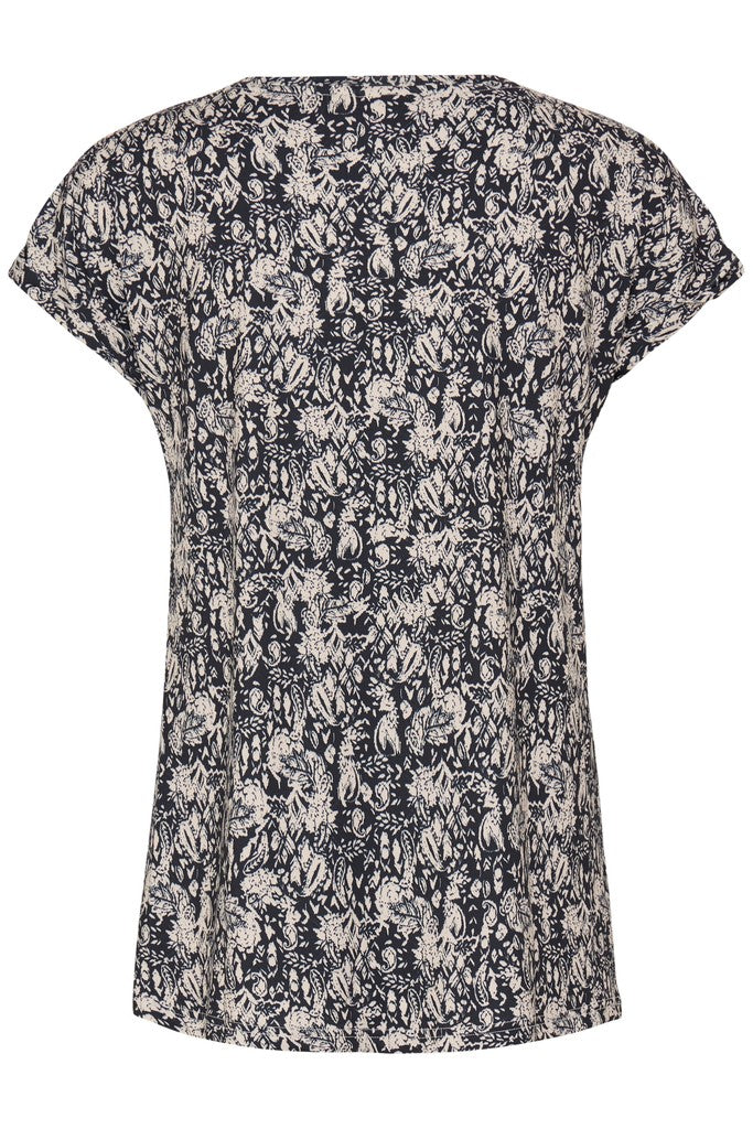 Fransa Seen T-Shirt Floral Paisley Salute