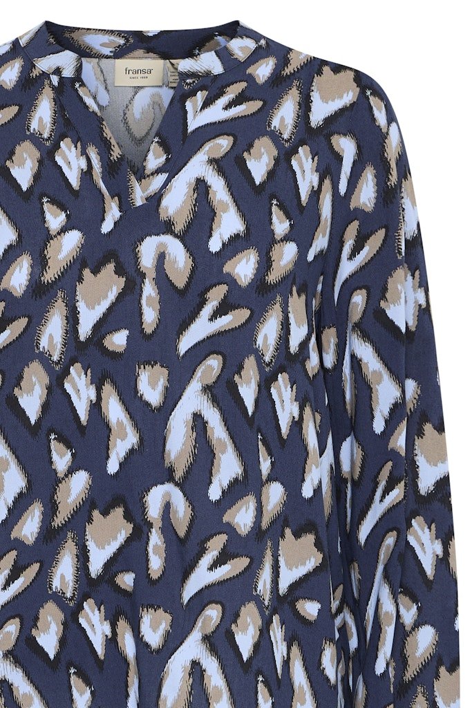 FRFLOWY BL 3 navy blazeraop so25 01h - RUTHERFORD & Co