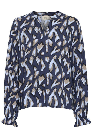FRFLOWY BL 3 navy blazeraop so25 01h - RUTHERFORD & Co