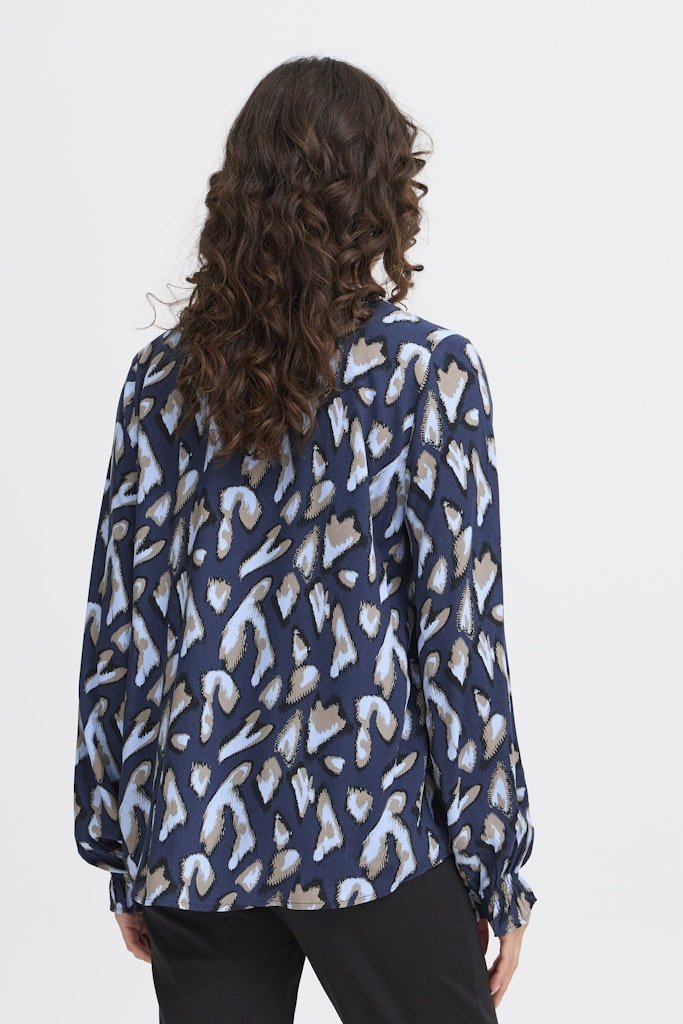FRFLOWY BL 3 navy blazeraop so25 01h - RUTHERFORD & Co