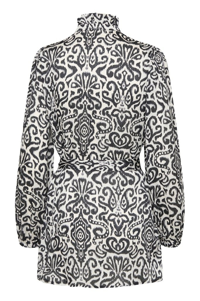 FRINCA TU 1 black w. white aop - RUTHERFORD & Co