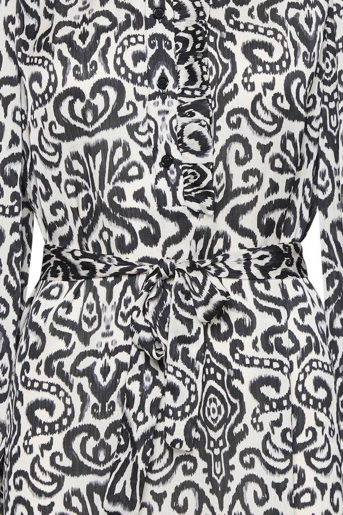 FRINCA TU 1 black w. white aop - RUTHERFORD & Co