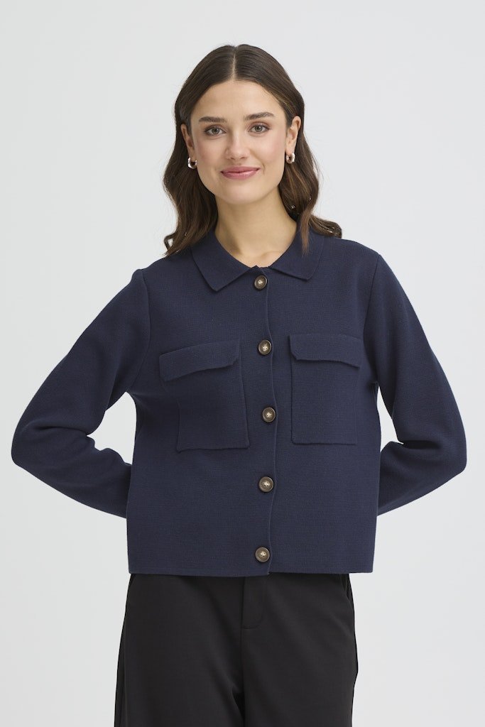 FRITA CAR 1 navy blazer - RUTHERFORD & Co