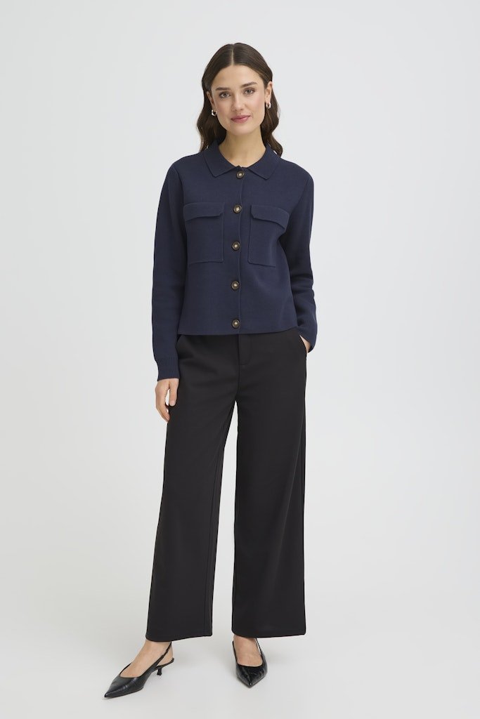 FRITA CAR 1 navy blazer - RUTHERFORD & Co