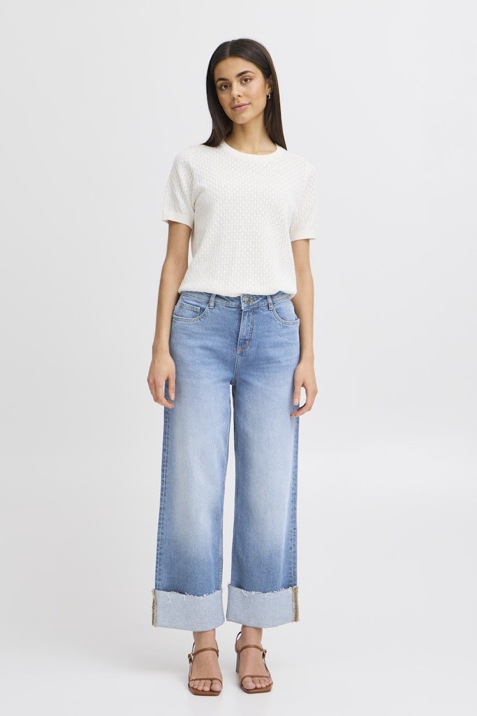 FRLORELEI HANNA JE 1 mid blue denim - RUTHERFORD & Co