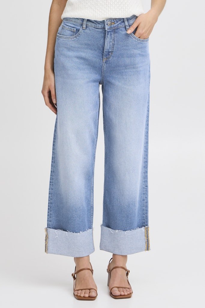 FRLORELEI HANNA JE 1 mid blue denim - RUTHERFORD & Co