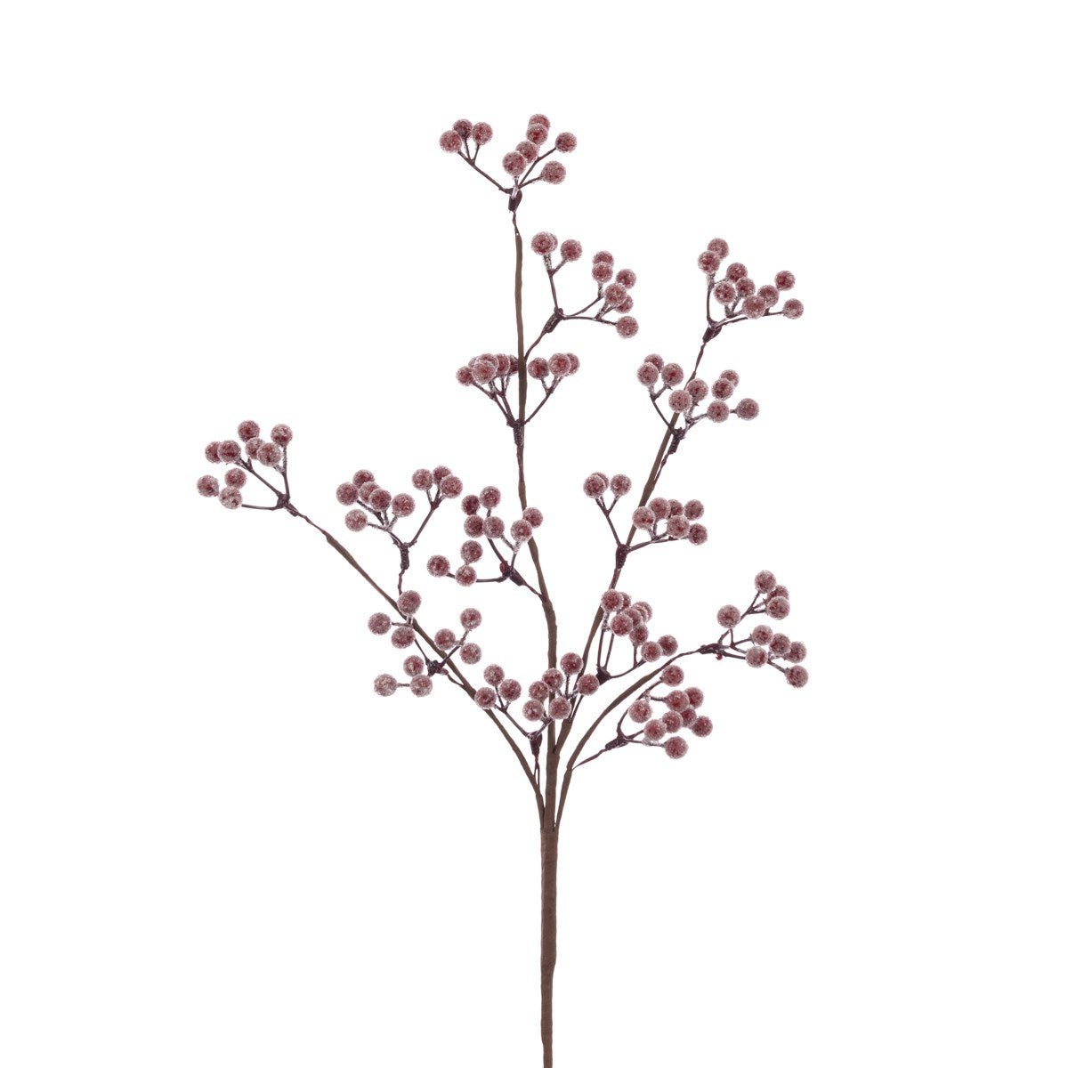 Frosted Faux Berry Stem Burgundy - RUTHERFORD & Co