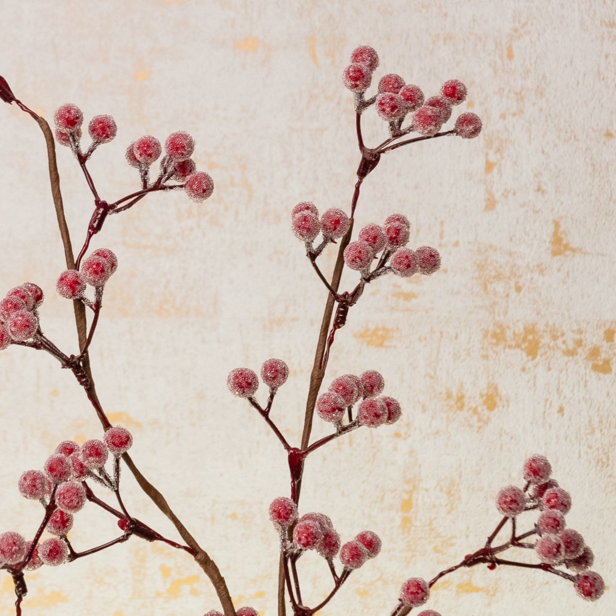 Frosted Faux Berry Stem Burgundy - RUTHERFORD & Co