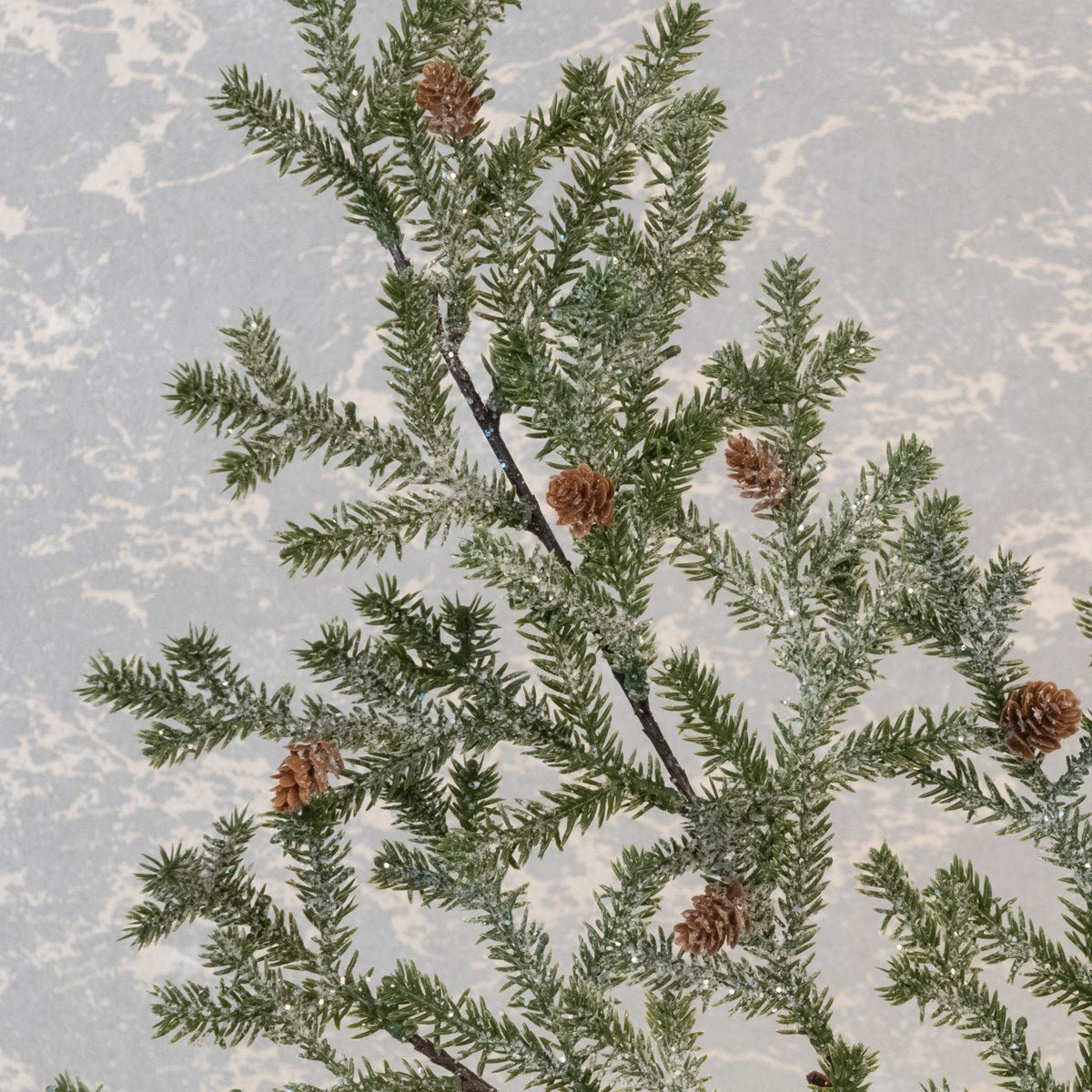 Frosted Faux Teardrop Pine Stem - RUTHERFORD & Co