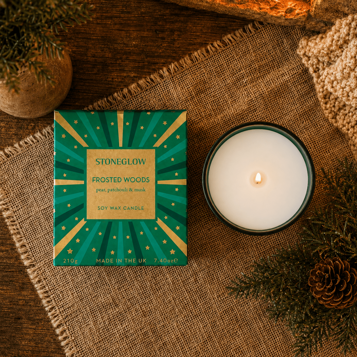 Frosted Woods Candle 210g - RUTHERFORD & Co