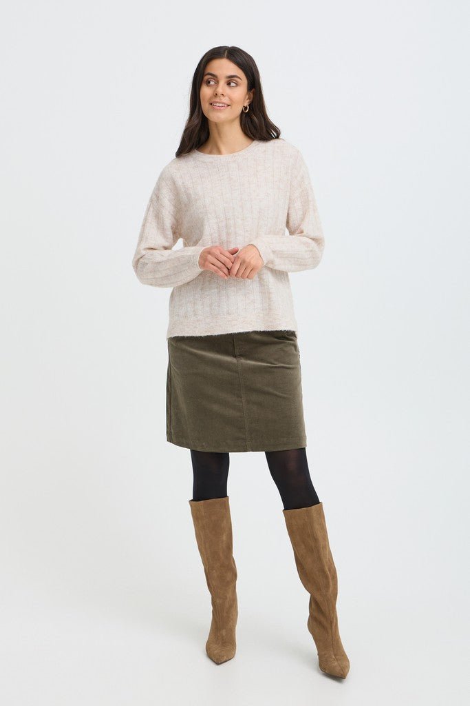 FRSANNY PU 9 Jumper - Oatmeal Melange - RUTHERFORD & Co