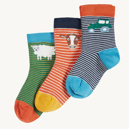 Little Socks 3 Pack - At The Farm Multipack