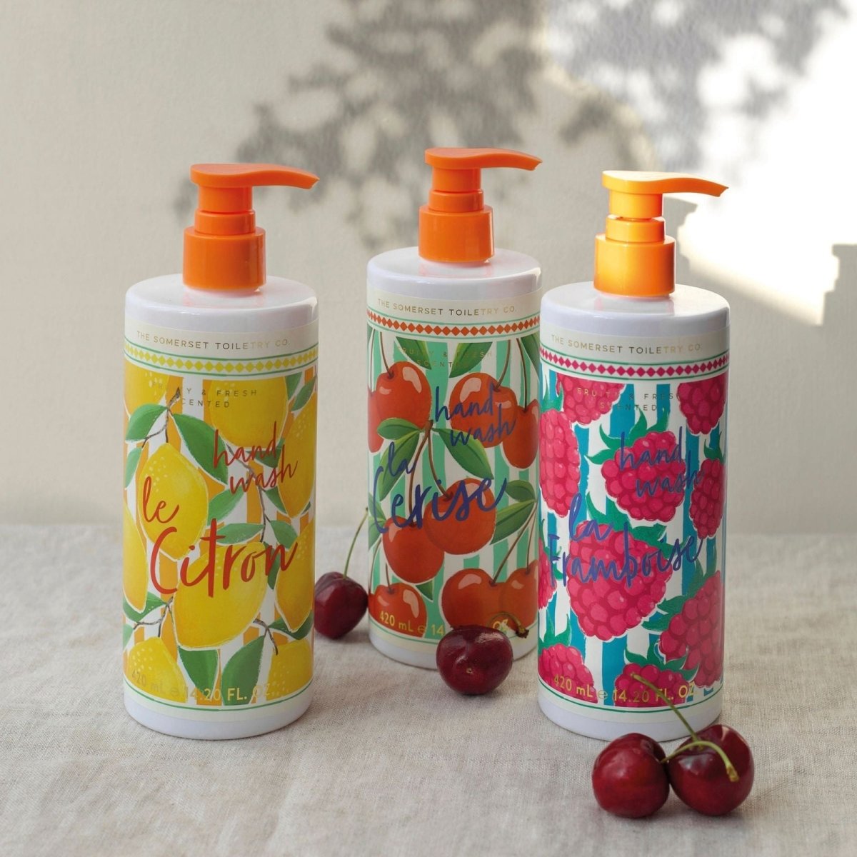 Fruity Stripes La Cerise Hand Wash 420ml - RUTHERFORD & Co