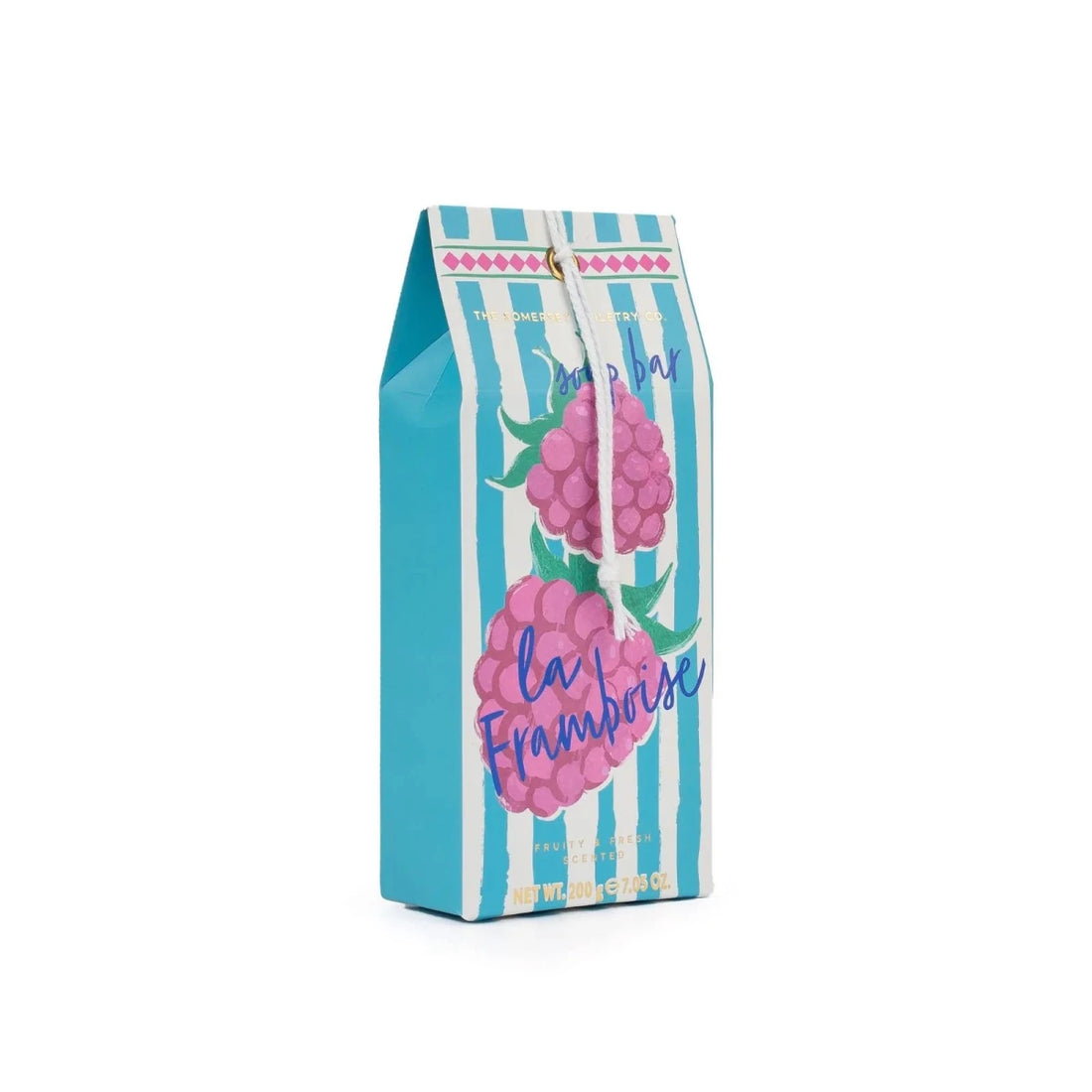 Fruity Stripes La Framboise 200g Soap Bar - RUTHERFORD & Co