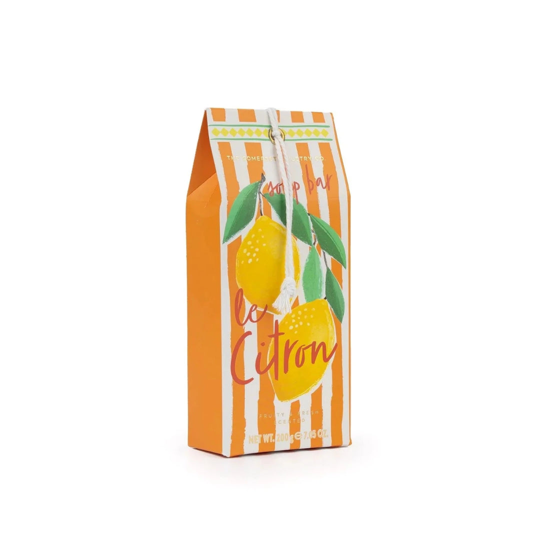 Fruity Stripes Le Citron 200g Soap - RUTHERFORD & Co