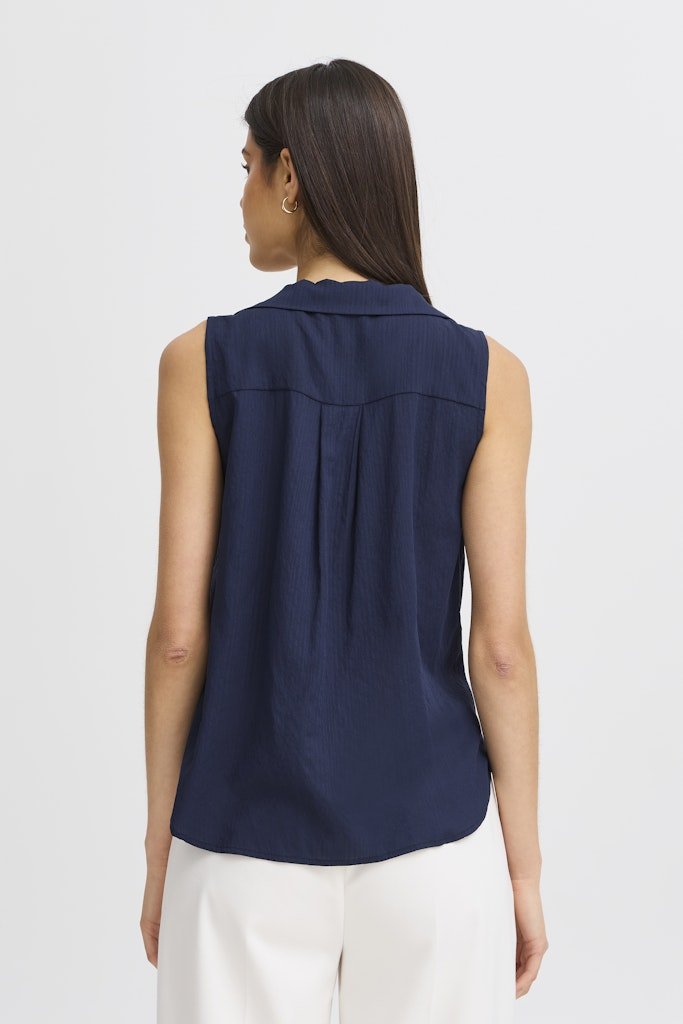 FRVINA SH 2 navy blazer - RUTHERFORD & Co