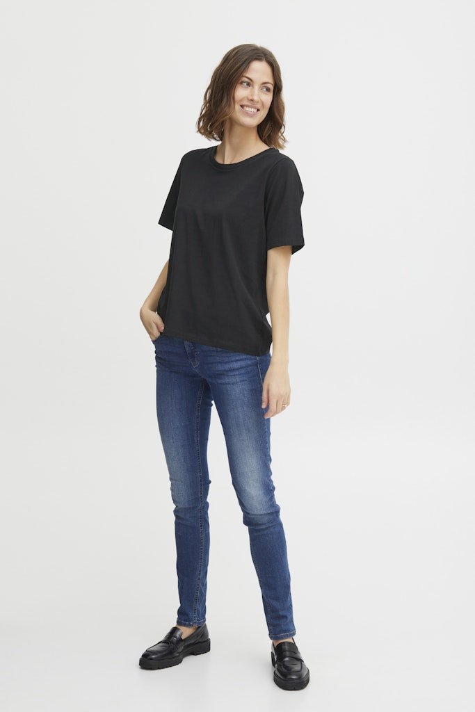 FRZASHOULDER TEE 4 black - RUTHERFORD & Co