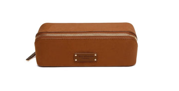 Fudge - Kensington Suede Small Train Case - RUTHERFORD & Co