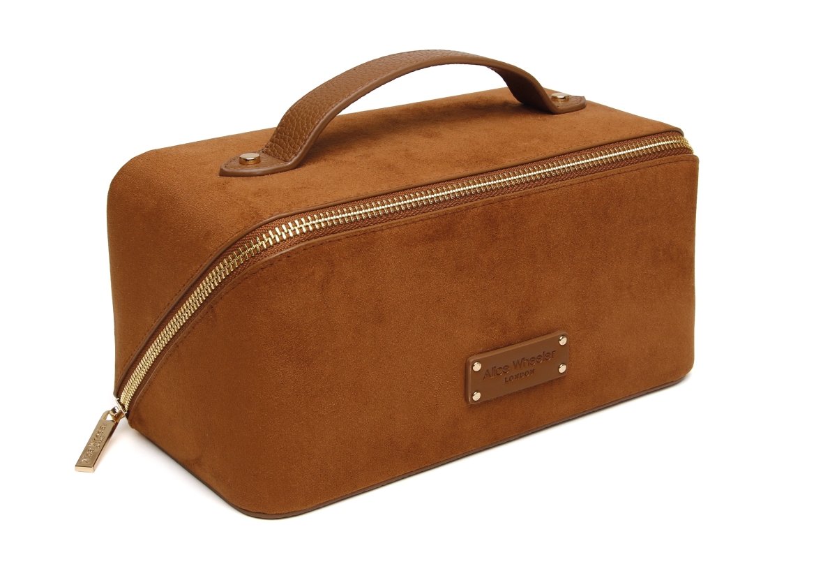 Fudge Kensington Suede Train Case - RUTHERFORD & Co