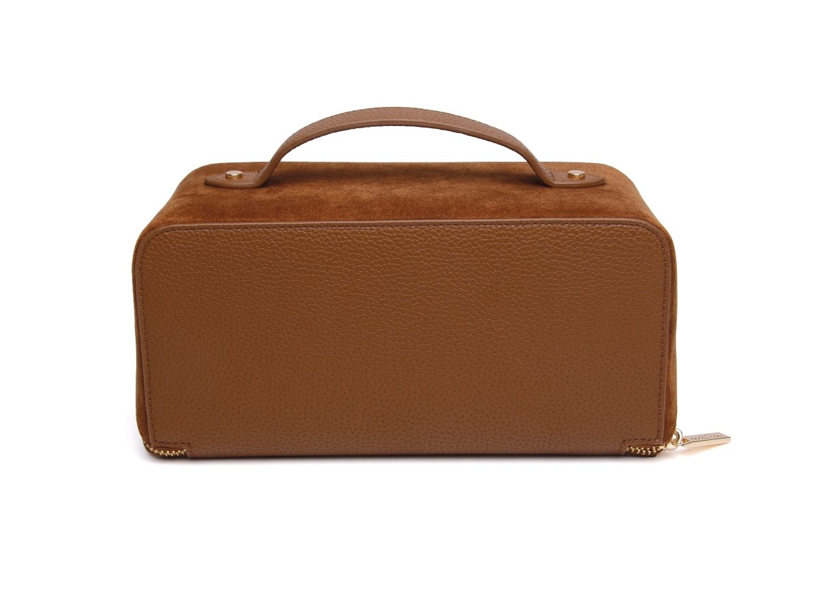 Fudge Kensington Suede Train Case - RUTHERFORD & Co