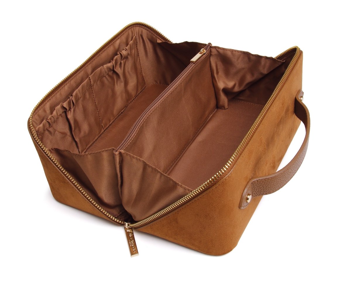 Fudge Kensington Suede Train Case - RUTHERFORD & Co