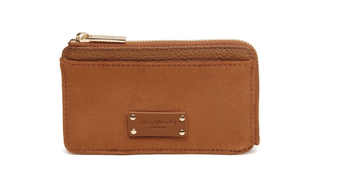 Fudge - Kensington Suedette Coin and Card Purse - RUTHERFORD & Co