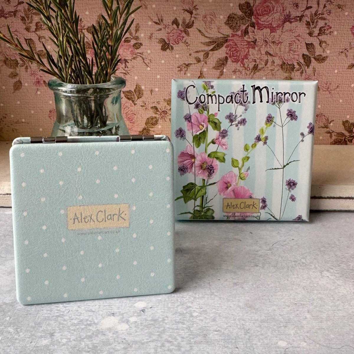 Garden Flowers Compact Mirror - RUTHERFORD & Co