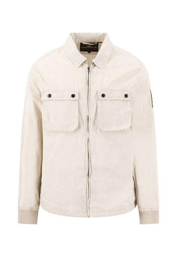 Garmentdye Overshirt Cement - RUTHERFORD & Co