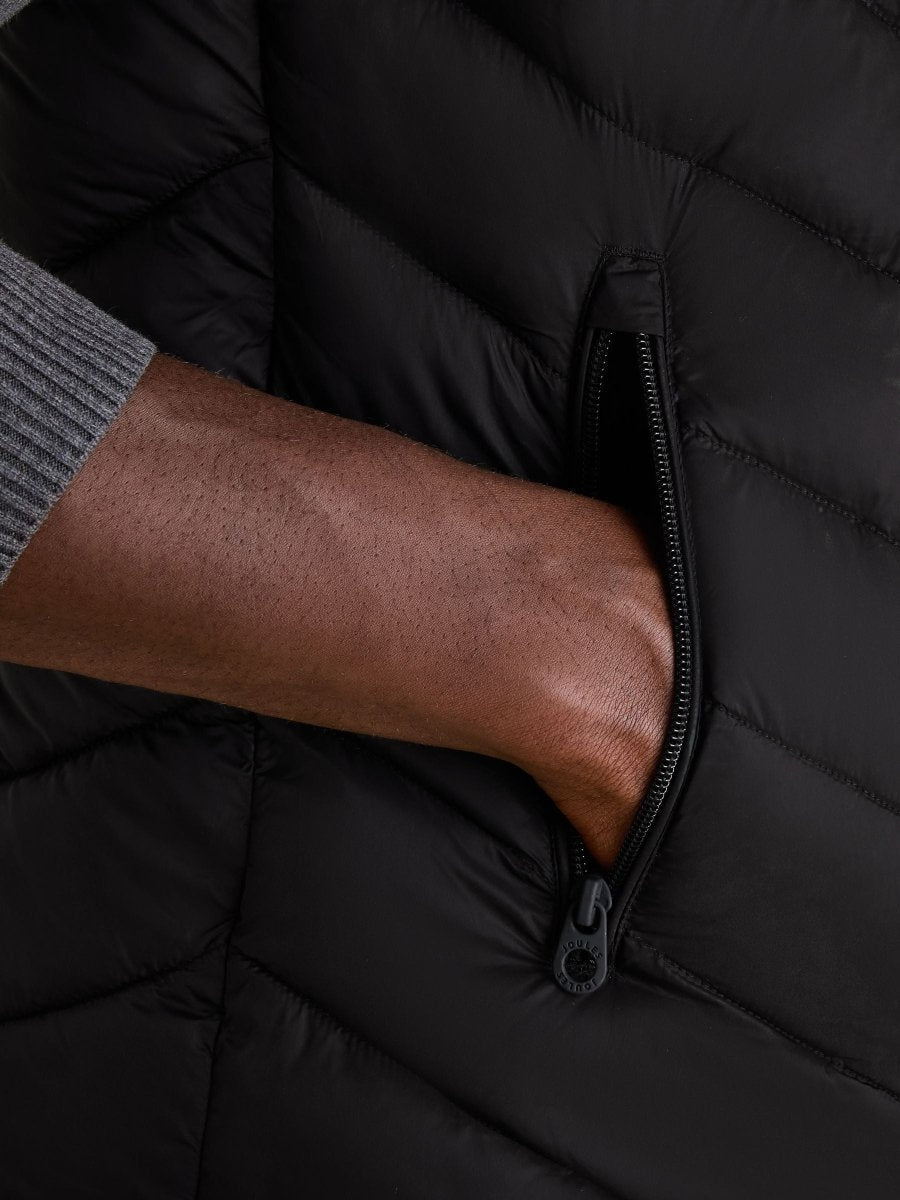 Garrett Black Showerproof Padded Gilet - RUTHERFORD & Co