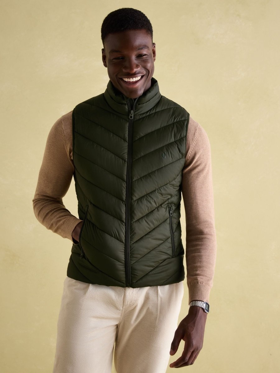 Garrett Green Showerproof Padded Gilet - RUTHERFORD & Co