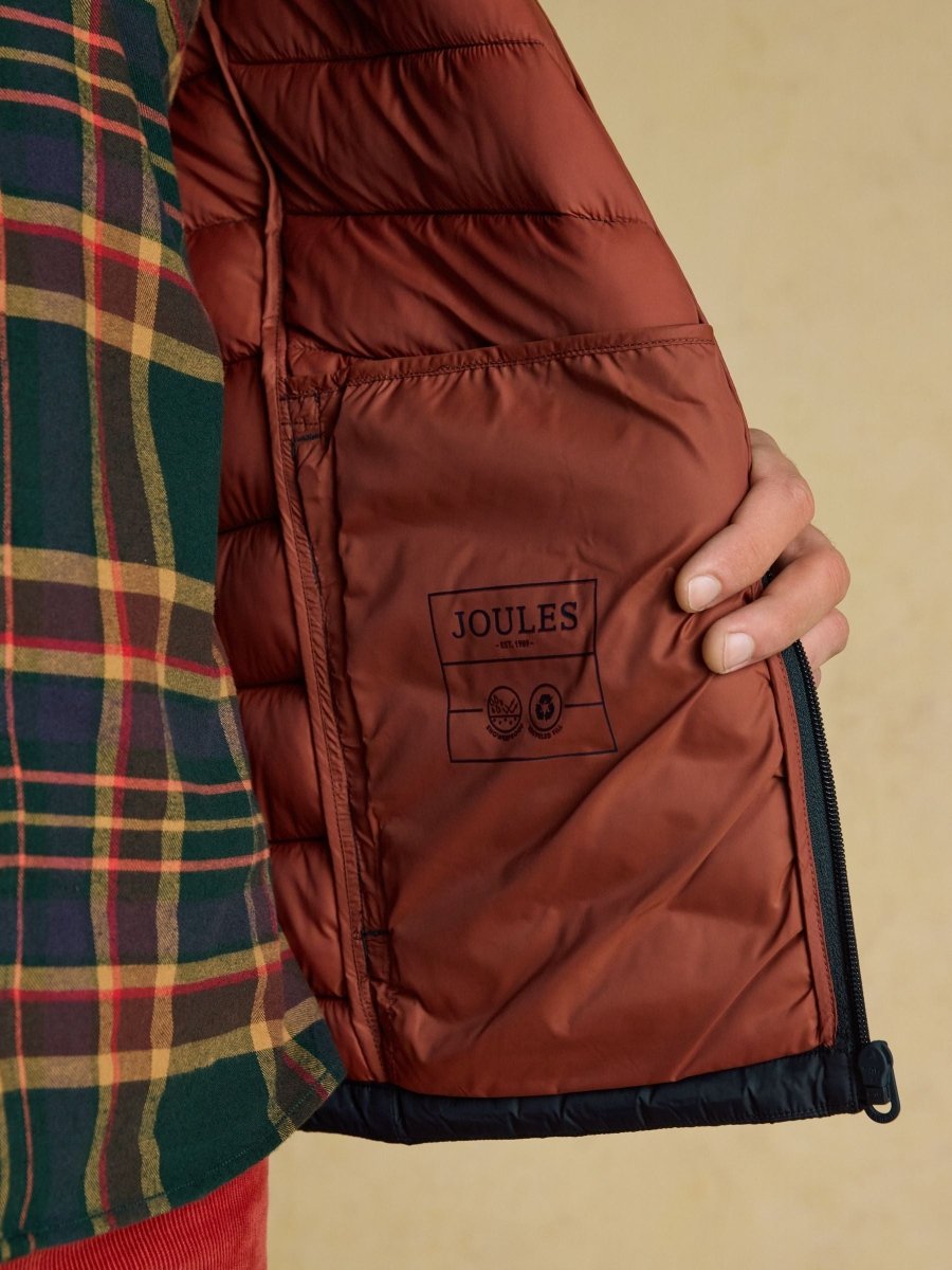 Garrett Navy Showerproof Padded Jacket - RUTHERFORD & Co