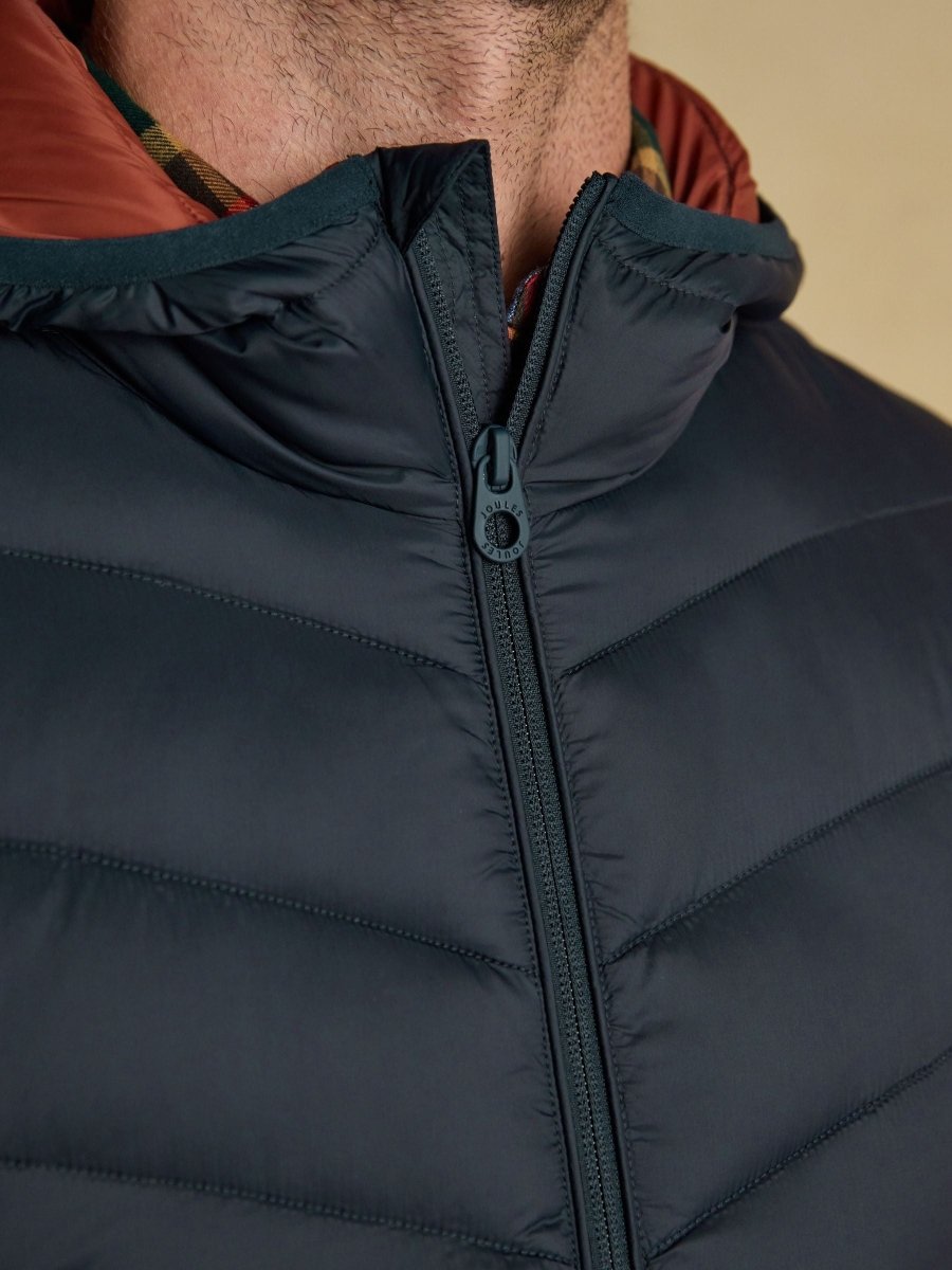 Garrett Navy Showerproof Padded Jacket - RUTHERFORD & Co