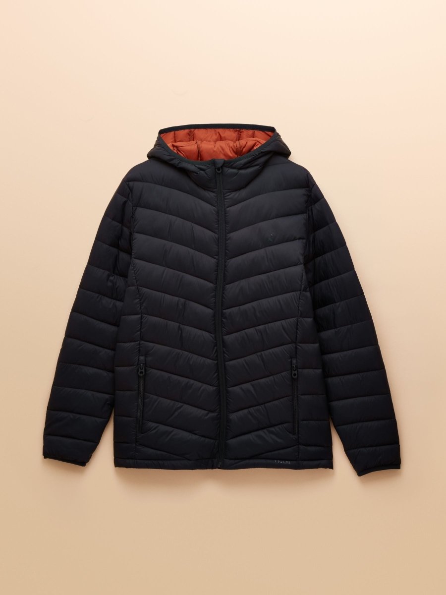 Garrett Navy Showerproof Padded Jacket - RUTHERFORD & Co