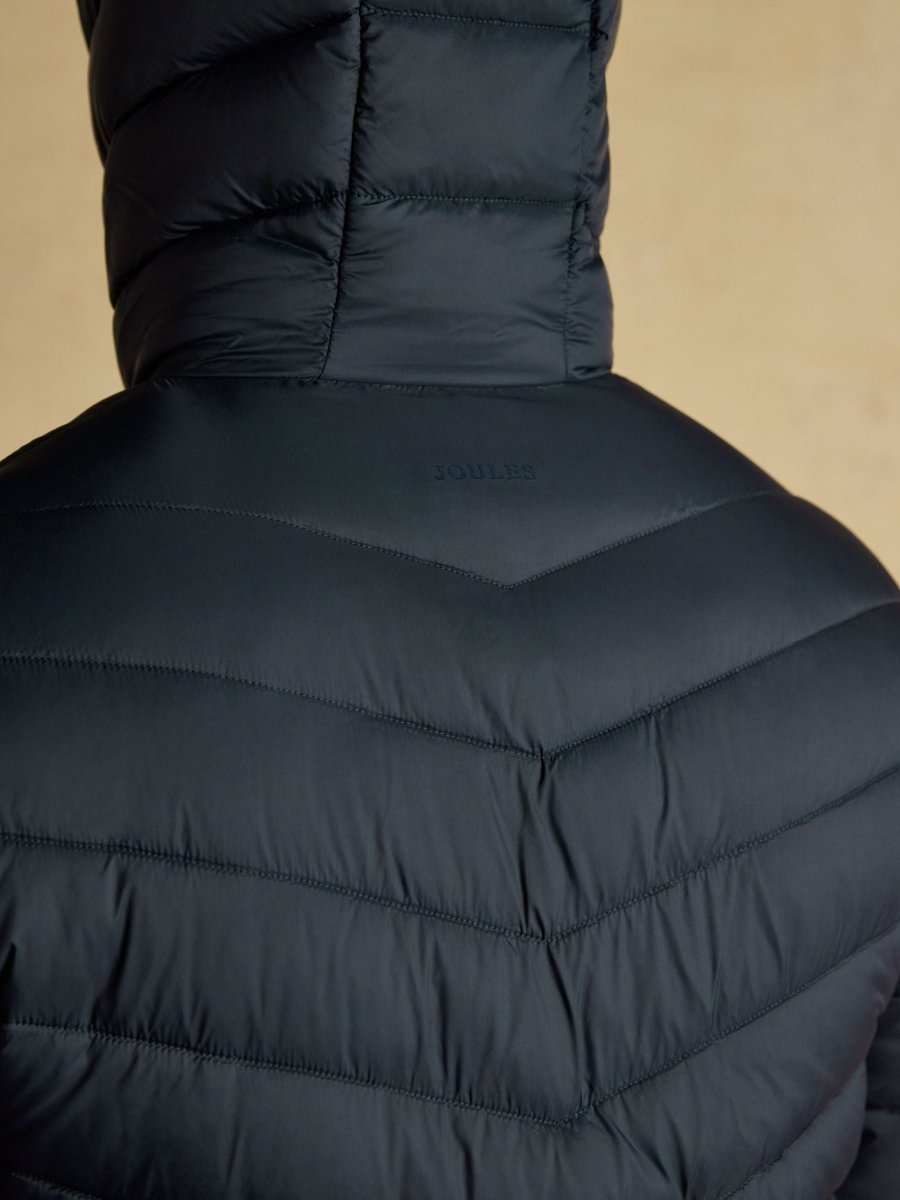 Garrett Navy Showerproof Padded Jacket - RUTHERFORD & Co