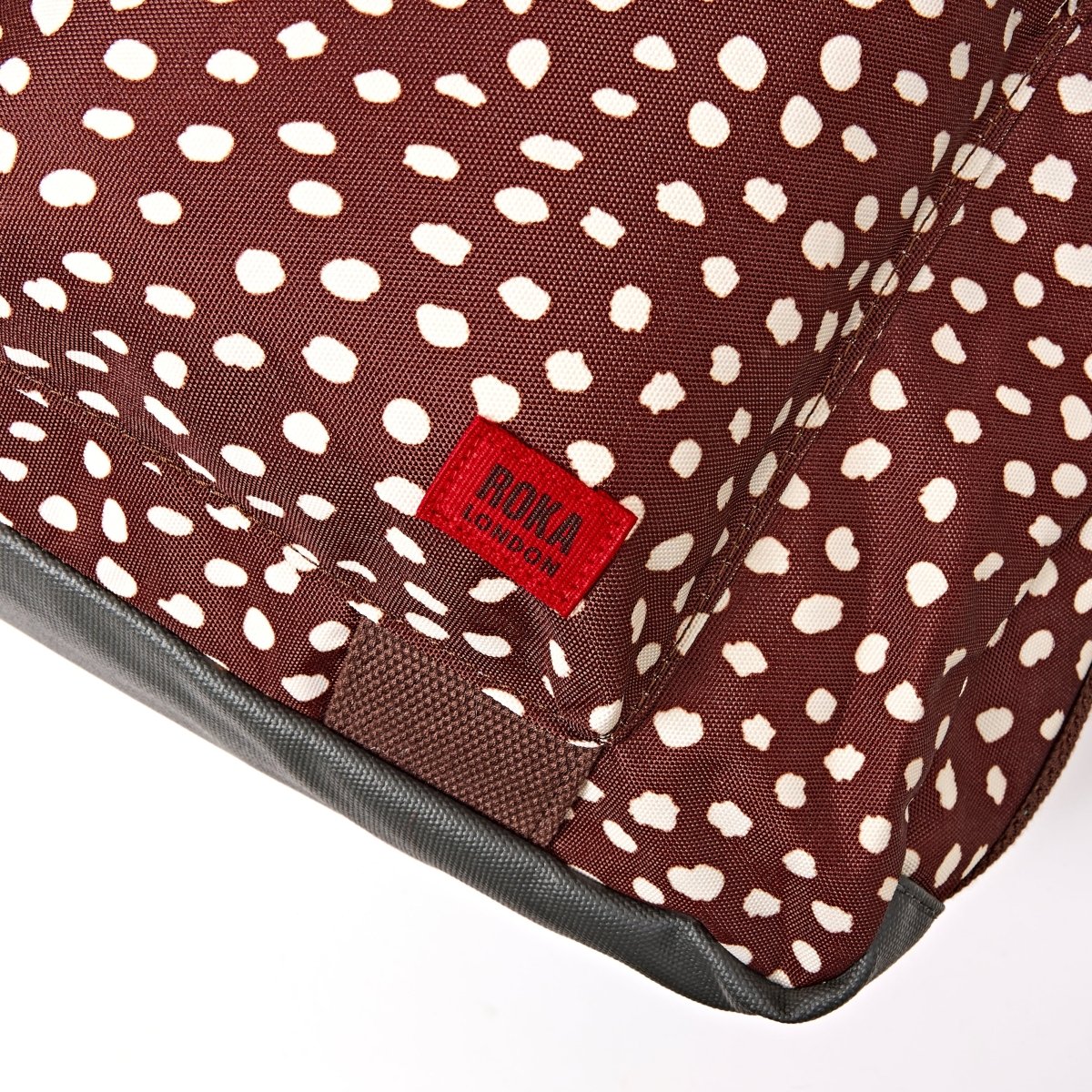 Gatwick Carry-On Duffel Bag in Brown Dot - Medium - RUTHERFORD & Co