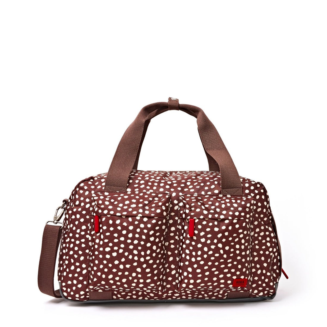 Gatwick Carry-On Duffel Bag in Brown Dot - Small - RUTHERFORD & Co