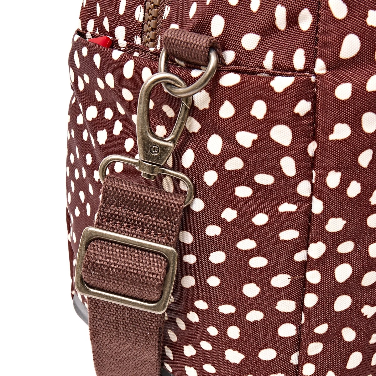 Gatwick Carry-On Duffel Bag in Brown Dot - Small - RUTHERFORD & Co
