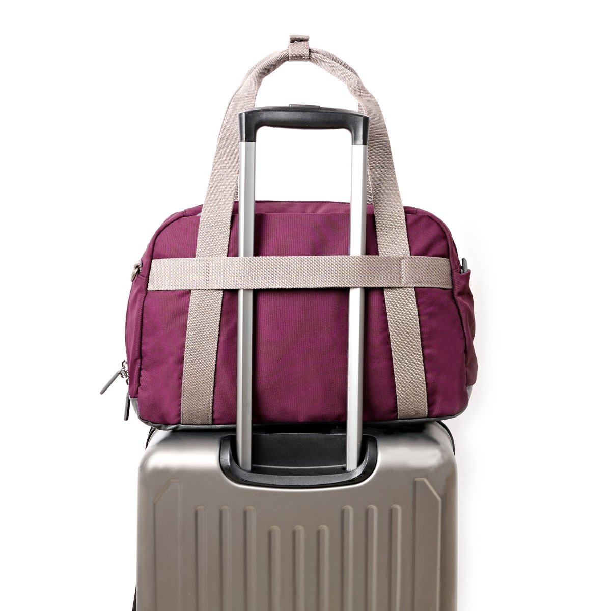 Gatwick Carry-On Duffel Bag in Cherry Lacquer - Small - RUTHERFORD & Co