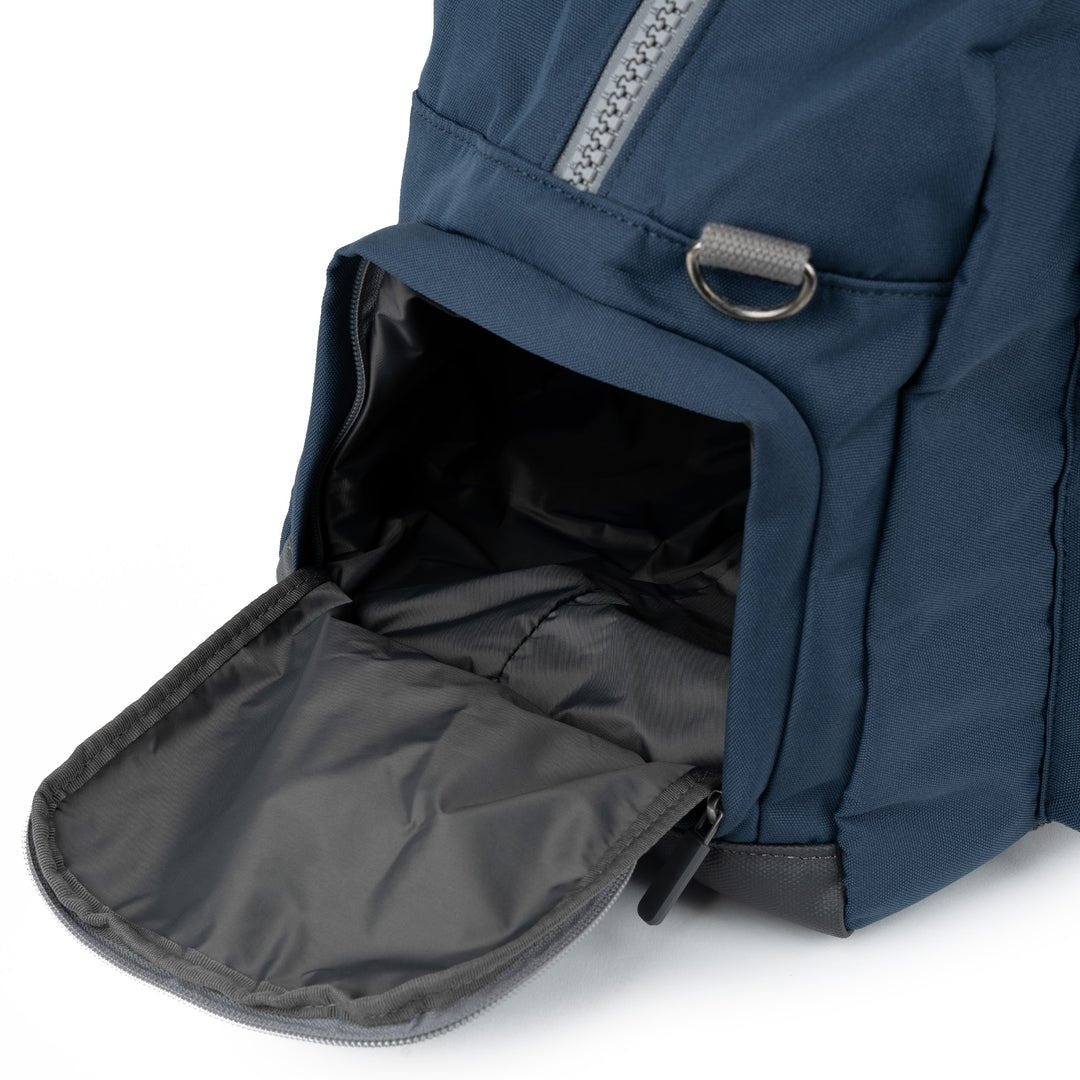 GATWICK RECYCLED CANVAS DEEP BLUE - RUTHERFORD & Co