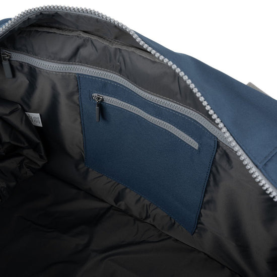 GATWICK RECYCLED CANVAS DEEP BLUE - RUTHERFORD & Co