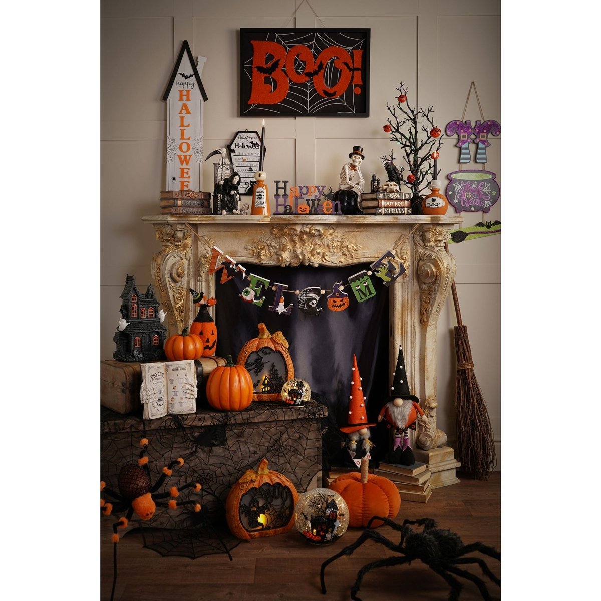 Giant Black Touch Spider Decoration - RUTHERFORD & Co