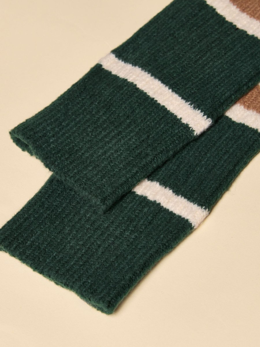 Gibson Green/Navy Cosy Socks - RUTHERFORD & Co