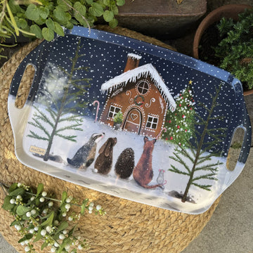 Gingerbread House Large Tray - RUTHERFORD & Co
