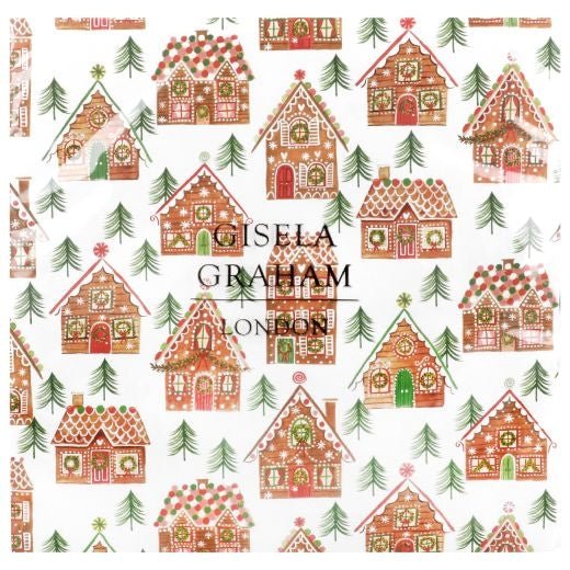 Gingerbread House Pack of 20 Paper Napkins (16cm) - RUTHERFORD & Co