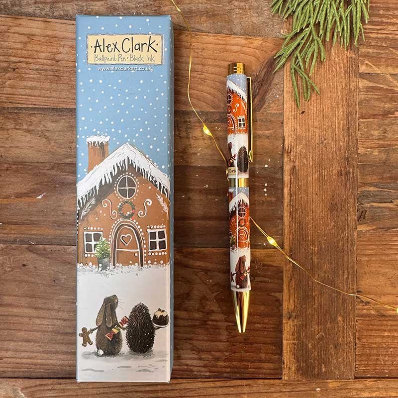 Gingerbread Village Ballpoint Pen - RUTHERFORD & Co