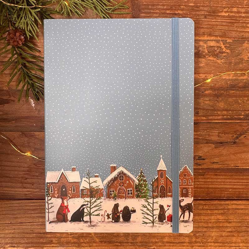 Gingerbread Village Large Notebook - RUTHERFORD & Co