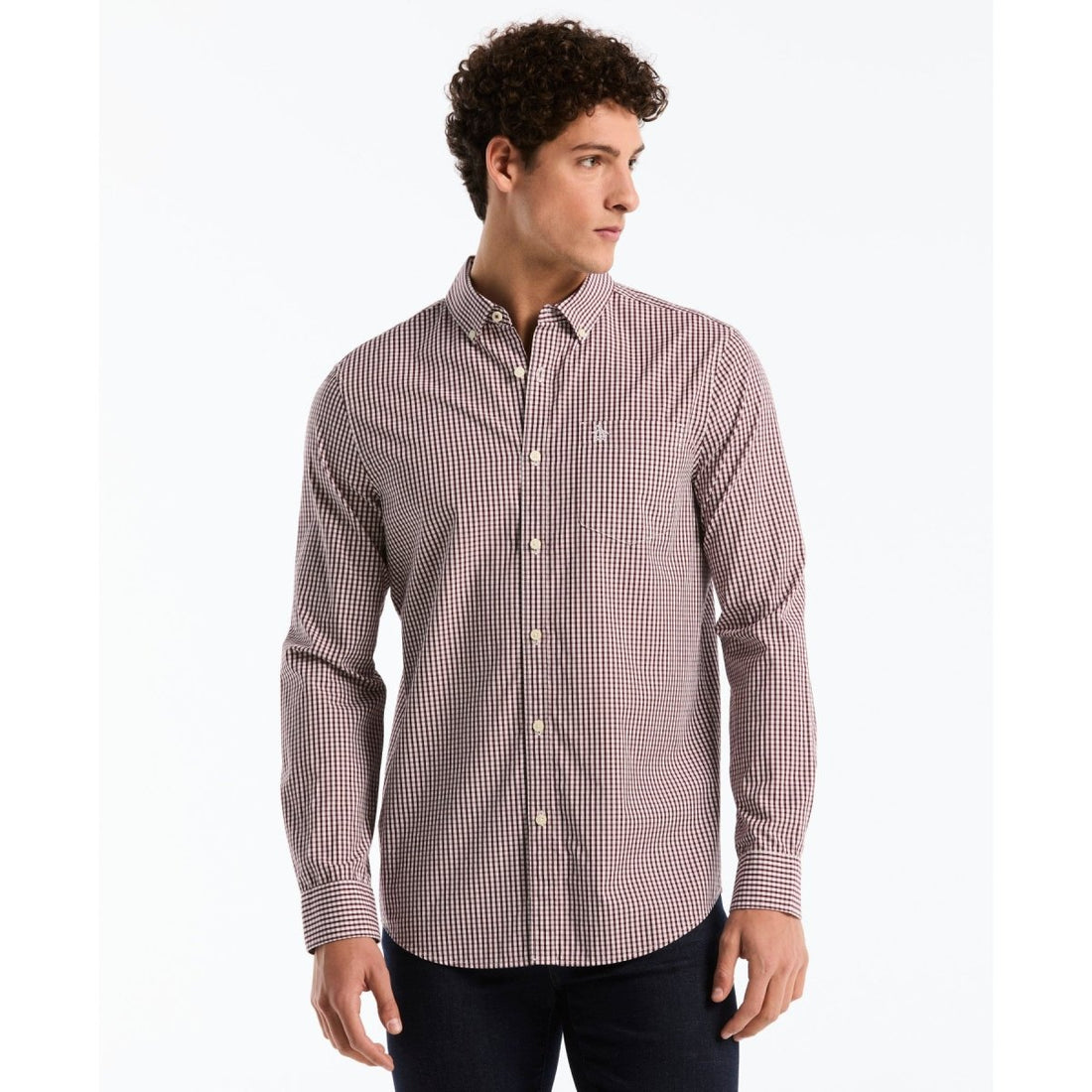 Gingham Shirt In Port Royale - RUTHERFORD & Co