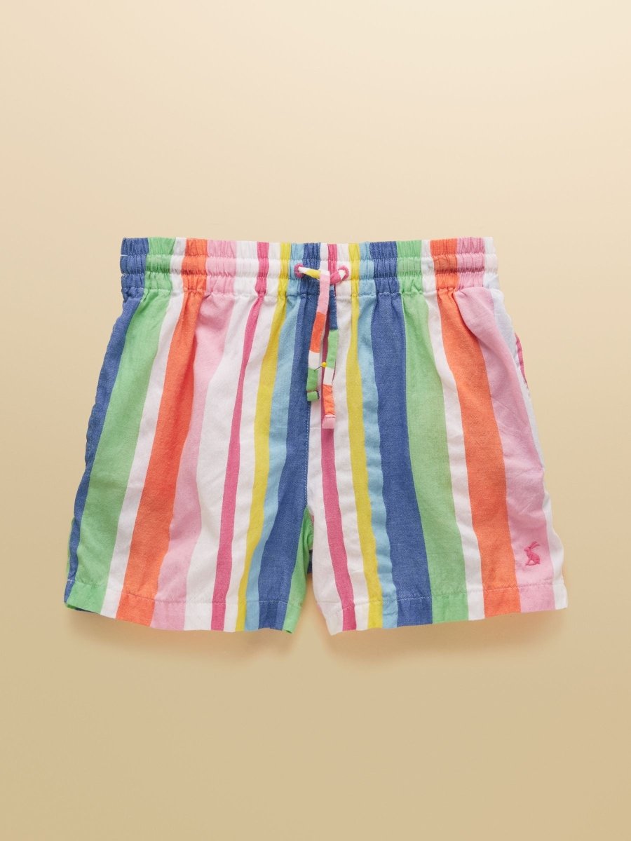 Girls' Amara Multi Striped Woven Shorts - RUTHERFORD & Co