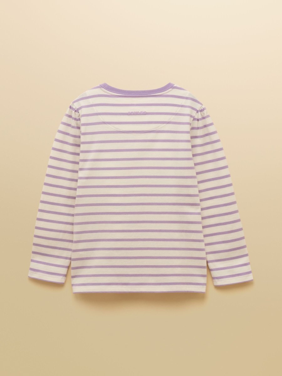 Girls' Ava Purple Horse Applique Long Sleeve Top - RUTHERFORD & Co
