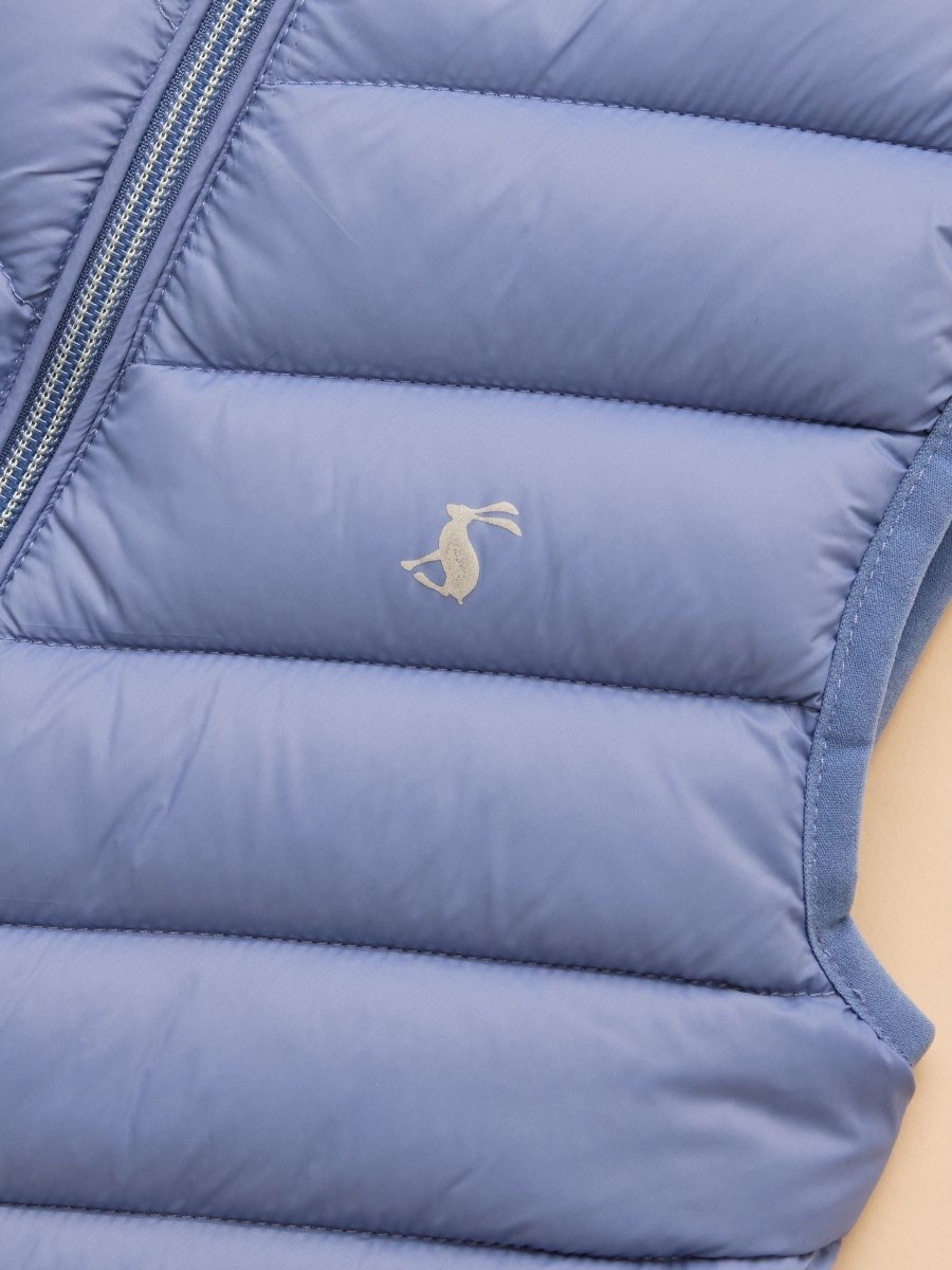 Girls' Crofton Gilet Blue Showerproof Padded Gilet - RUTHERFORD & Co